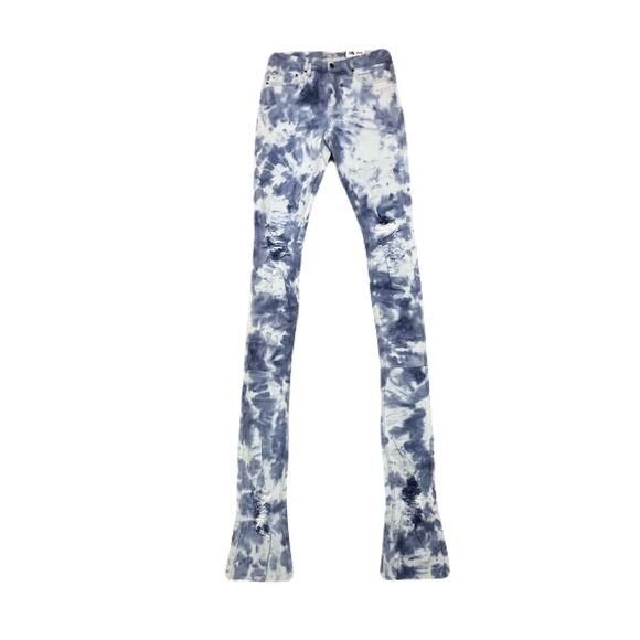 Si Tu Veux Light Blue Superstack Stack With Tie On Them Size 32 - Picture 1 of 7